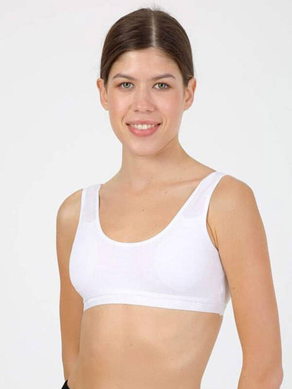 BAYAN GENİŞ ASKILI PEDLİ BÜSTİYER PAMUKLU - 2