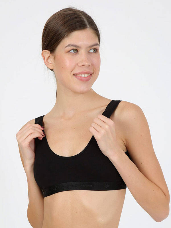 BAYAN GENİŞ ASKILI PEDLİ BÜSTİYER PAMUKLU - 3