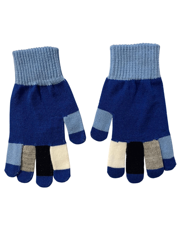 ERKEK ÇOCUK RENK BLOK KIŞLIK ELDİVEN ÖRGÜ - 2