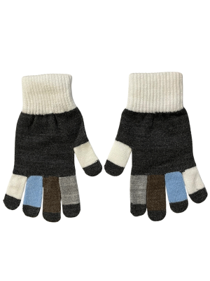 ERKEK ÇOCUK RENK BLOK KIŞLIK ELDİVEN ÖRGÜ - 3