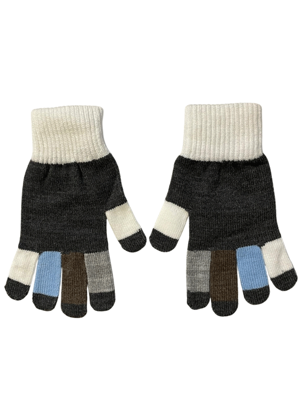 ERKEK ÇOCUK RENK BLOK KIŞLIK ELDİVEN ÖRGÜ - 3