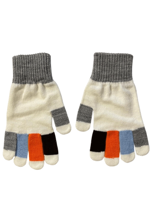 ERKEK ÇOCUK RENK BLOK KIŞLIK ELDİVEN ÖRGÜ - 4