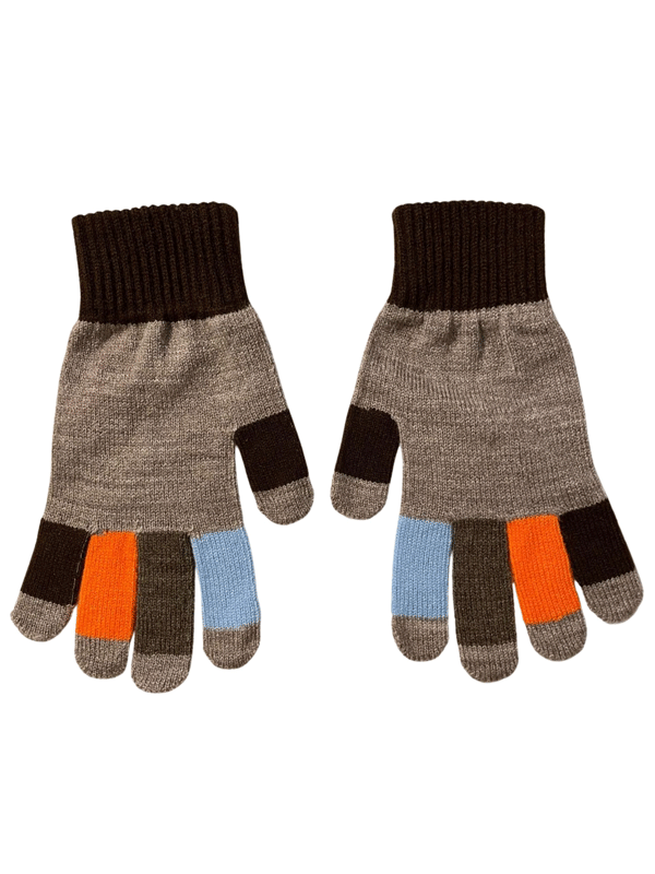 ERKEK ÇOCUK RENK BLOK KIŞLIK ELDİVEN ÖRGÜ - 5