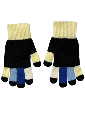 ERKEK ÇOCUK RENK BLOK KIŞLIK ELDİVEN ÖRGÜ - 9