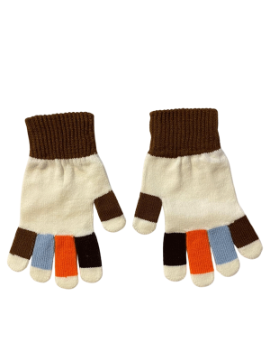 ERKEK ÇOCUK RENK BLOK KIŞLIK ELDİVEN ÖRGÜ - 10