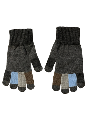 ERKEK ÇOCUK RENK BLOK KIŞLIK ELDİVEN ÖRGÜ - 12