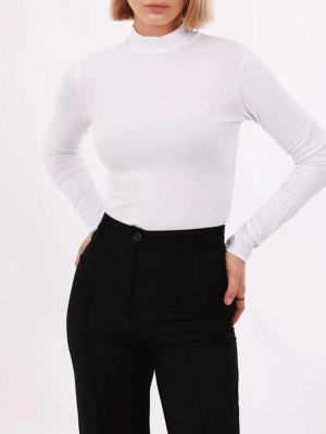 KADIN BALIKÇI YAKA UZUN KOLLU BODY - 1