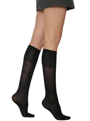 LASTİĞİ SIKMAYAN ORTA KALINLIK DİZALTI ÇORAP COMFORT - 9
