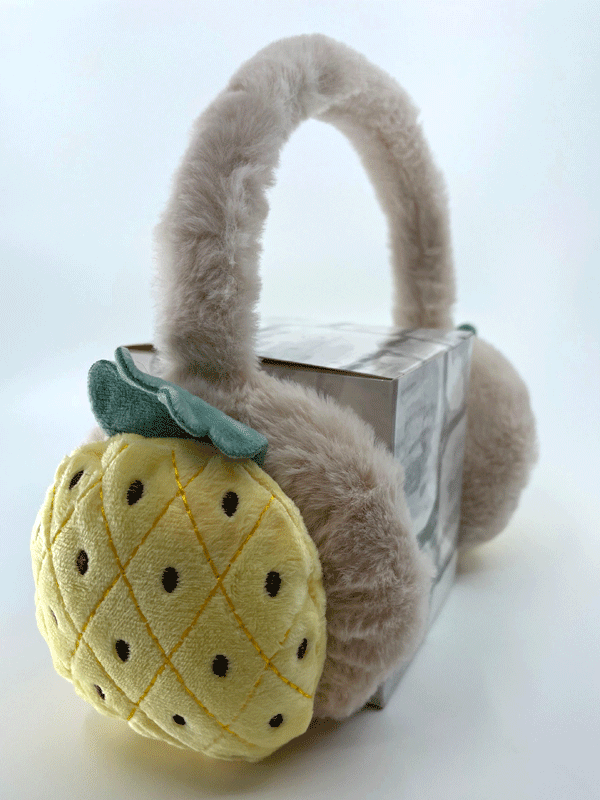 MEYVE FİGÜRLÜ ÇOCUK PELUŞ ISITICI KULAKLIK - 5