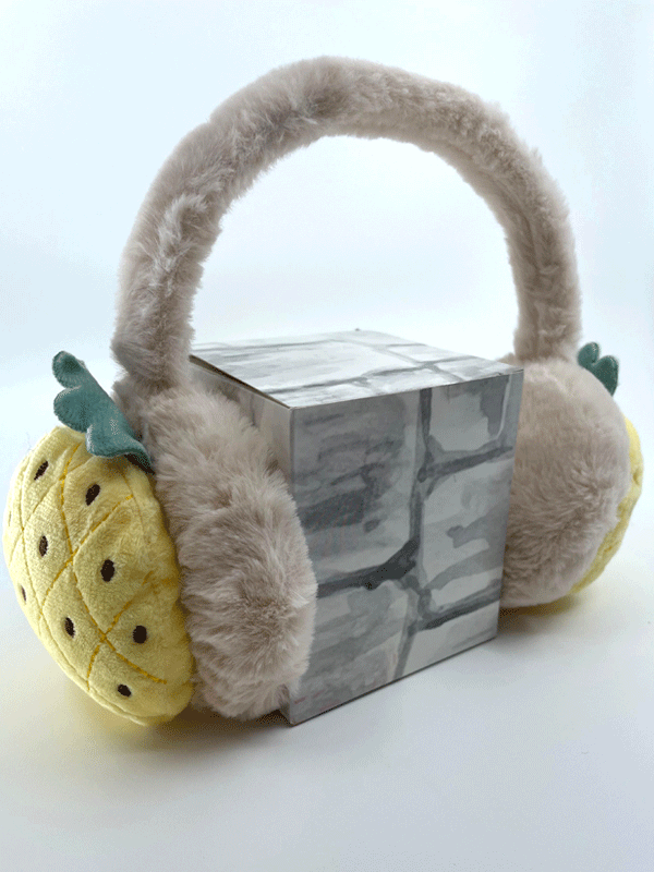 MEYVE FİGÜRLÜ ÇOCUK PELUŞ ISITICI KULAKLIK - 6