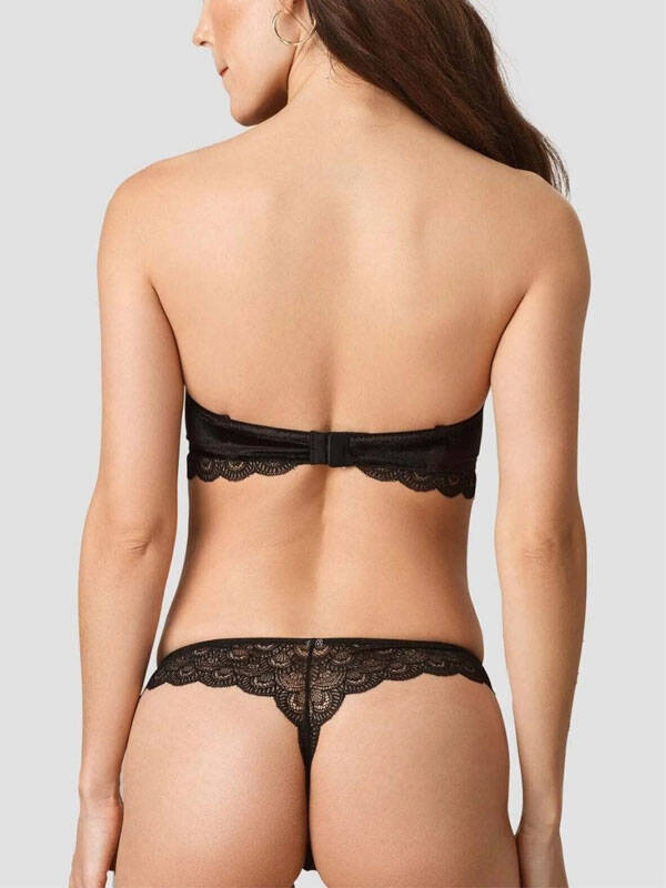 STRAPLES DOLGUSUZ KADİFE SÜTYEN TAKIMI ALES 4767 - 2