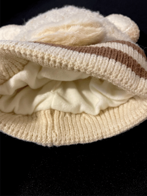 TEDDY ÇOCUK KIŞLIK BERE 3-7 YAŞ EKRU KAHVERENGİ - 3