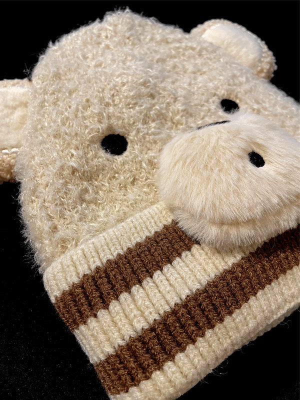 TEDDY ÇOCUK KIŞLIK BERE 3-7 YAŞ EKRU KAHVERENGİ - 2