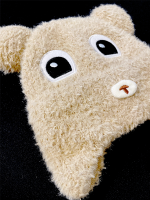 YUMUŞ AYICIK FİGÜRLÜ ÇOCUK BERE 151225 - 3