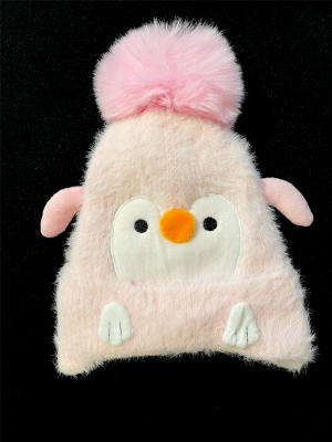 YUMUŞ PENGUEN FİGÜRLÜ KIZ ÇOCUK BERE 3-7 YAŞ - LİNOTTİ