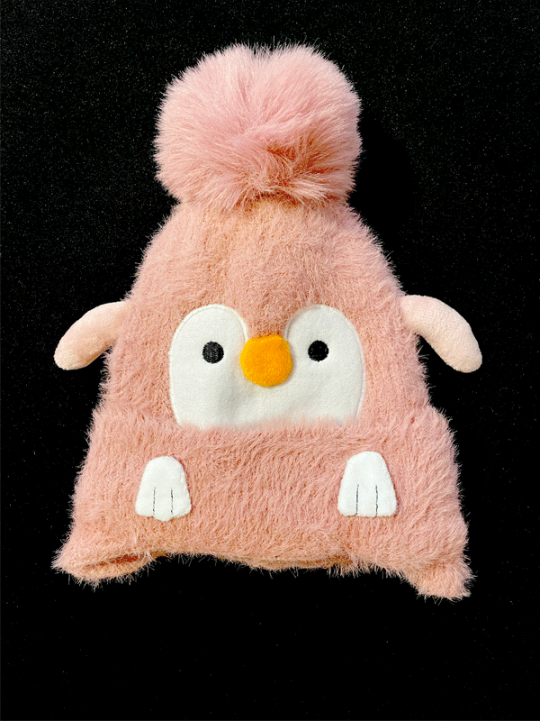 YUMUŞ PENGUEN FİGÜRLÜ KIZ ÇOCUK BERE 3-7 YAŞ - 2